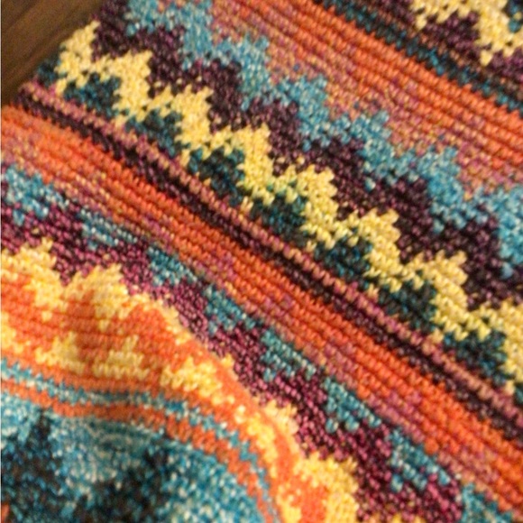 Boho Woven Colorful Patterned Women's Bag - Picture 2 of 5